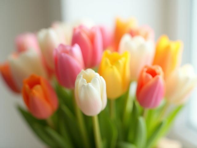 Bouquet de Tulipanes en Primavera